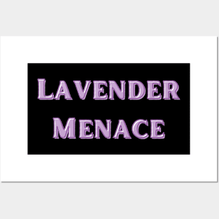 Lavender Menace Text Posters and Art